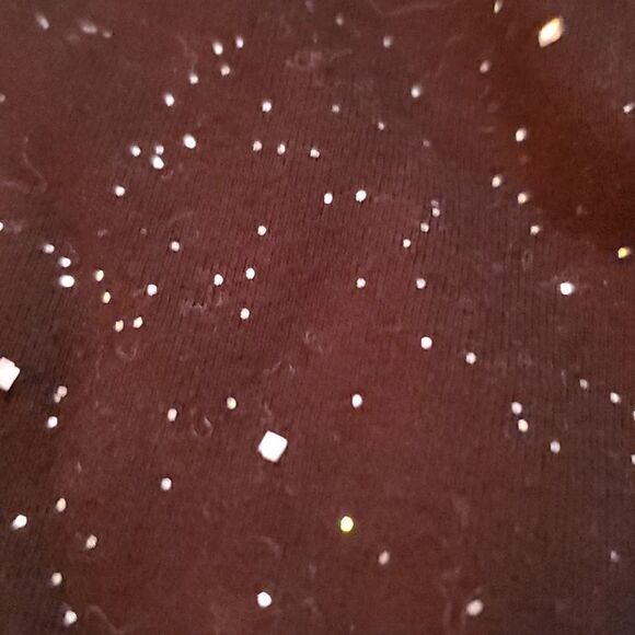 Cat & Jack Girls Size 10/12 Black Glitter Leggings - Picture 4 of 4